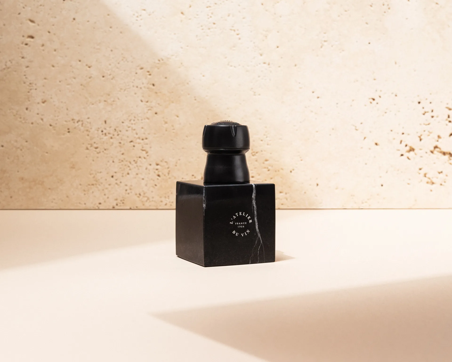 Bouchon en liège Champange, Noir-marbre L'Atelier du Vin