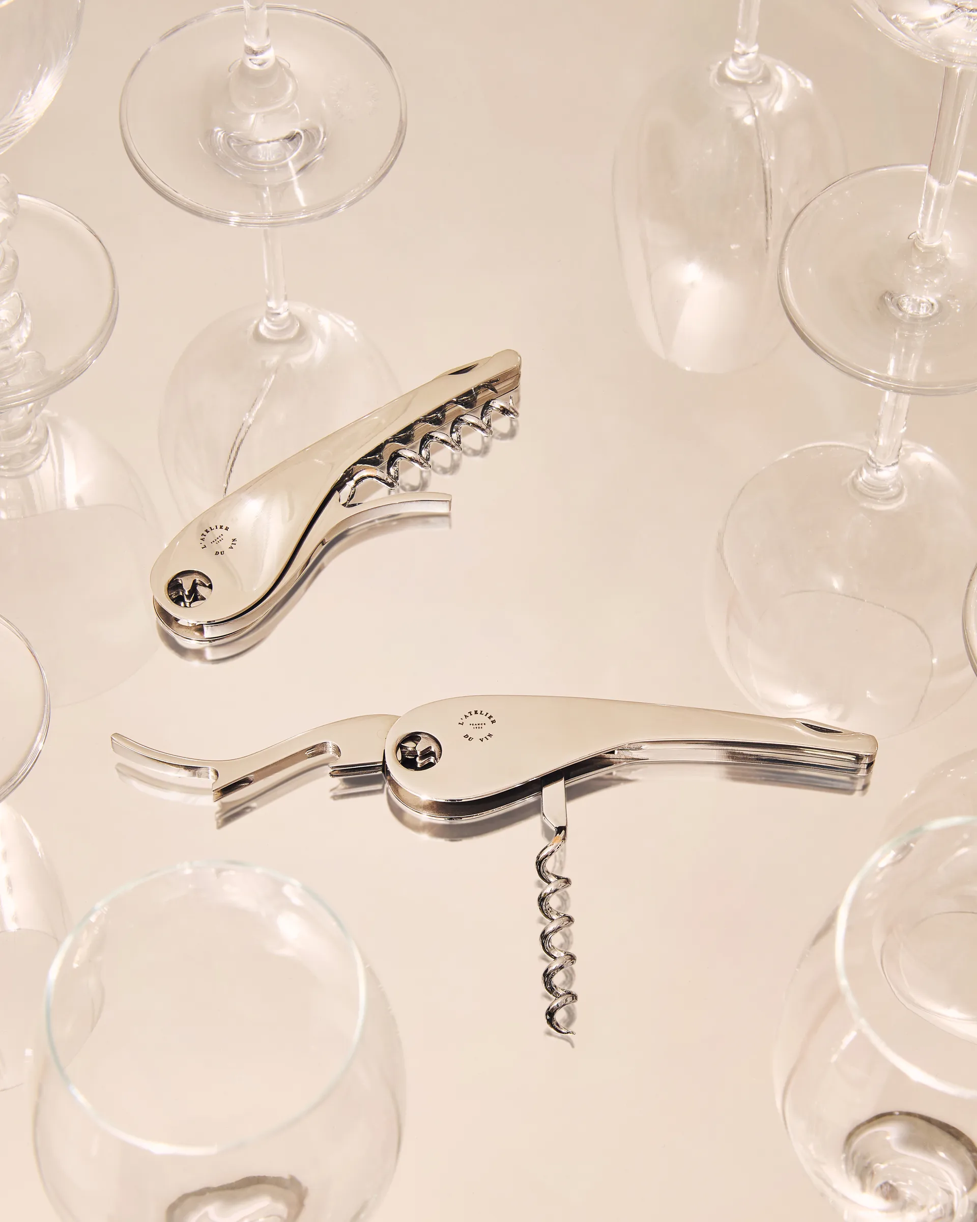 Tire-bouchon L'atelier du vin Soft Machine Silver, Argent L'Atelier du Vin