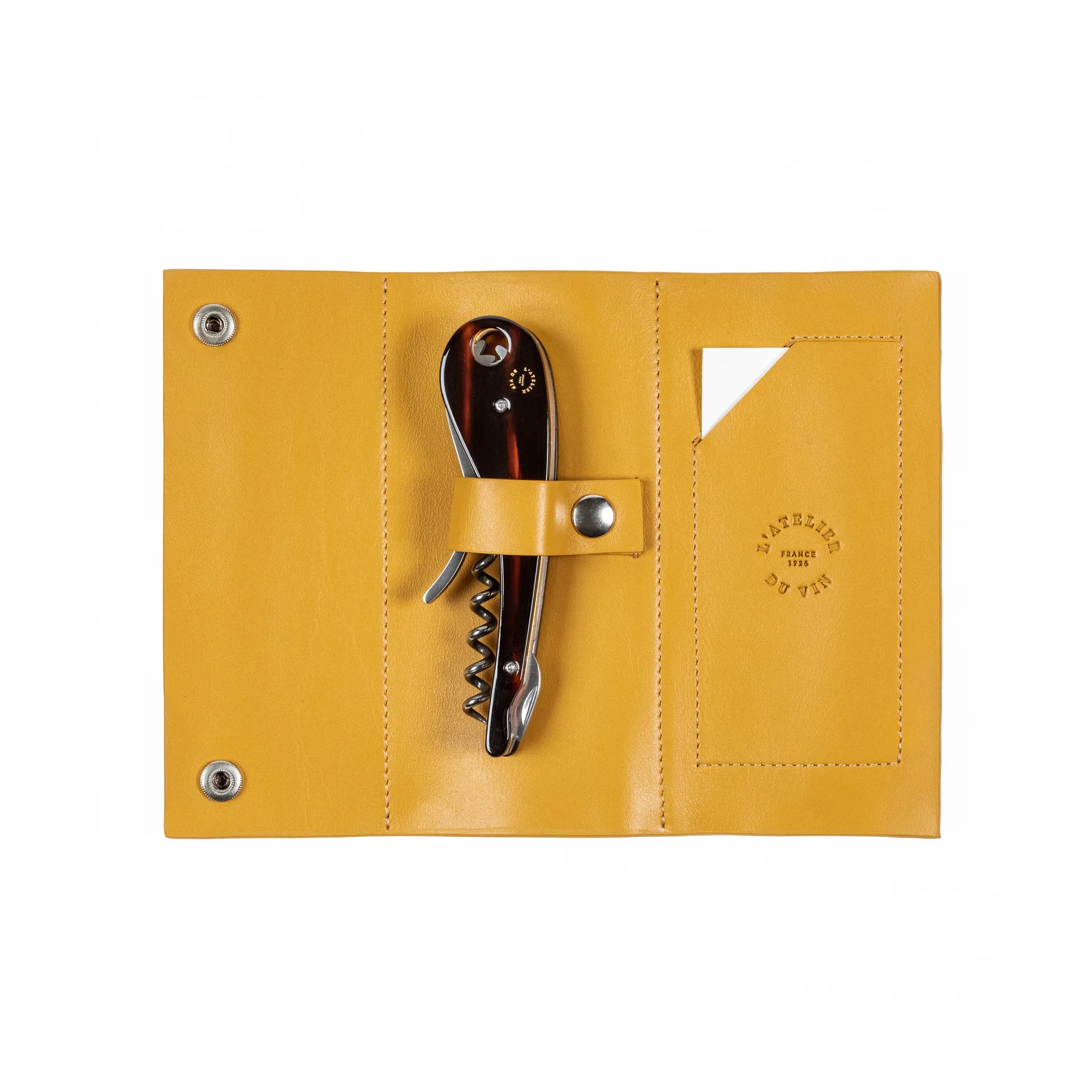 Tire-bouchon Soft machine nomad étui en cuir, 2 pièces L'Atelier du Vin