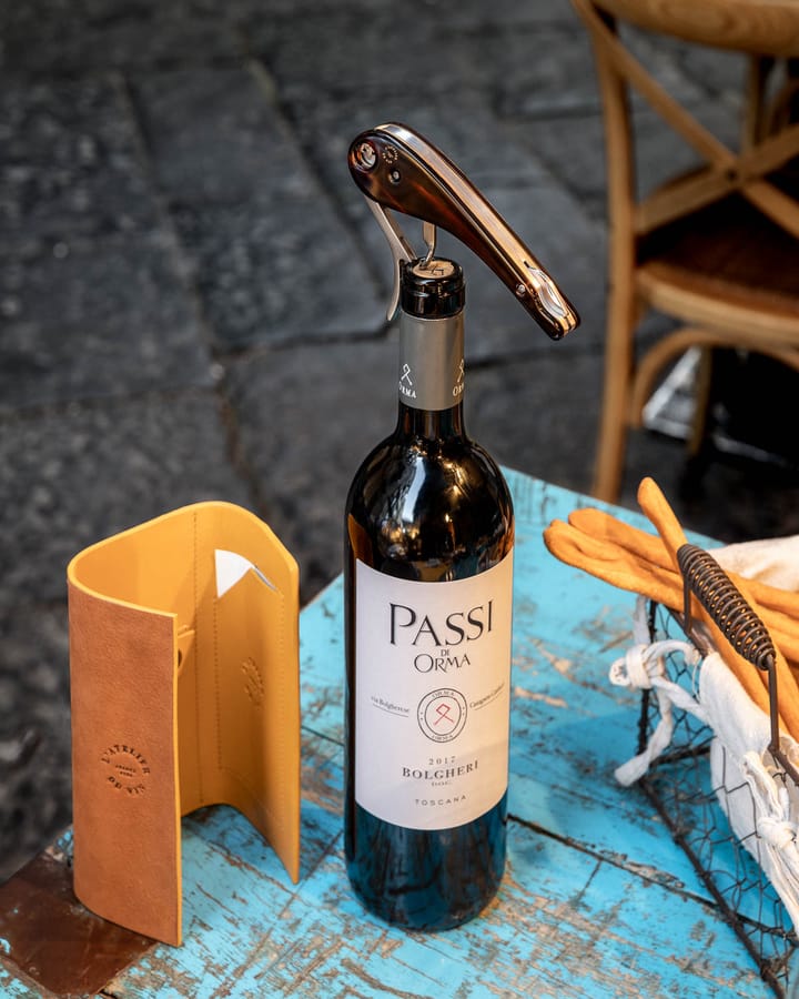 Tire-bouchon Soft machine nomad étui en cuir, 2 pièces L'Atelier du Vin