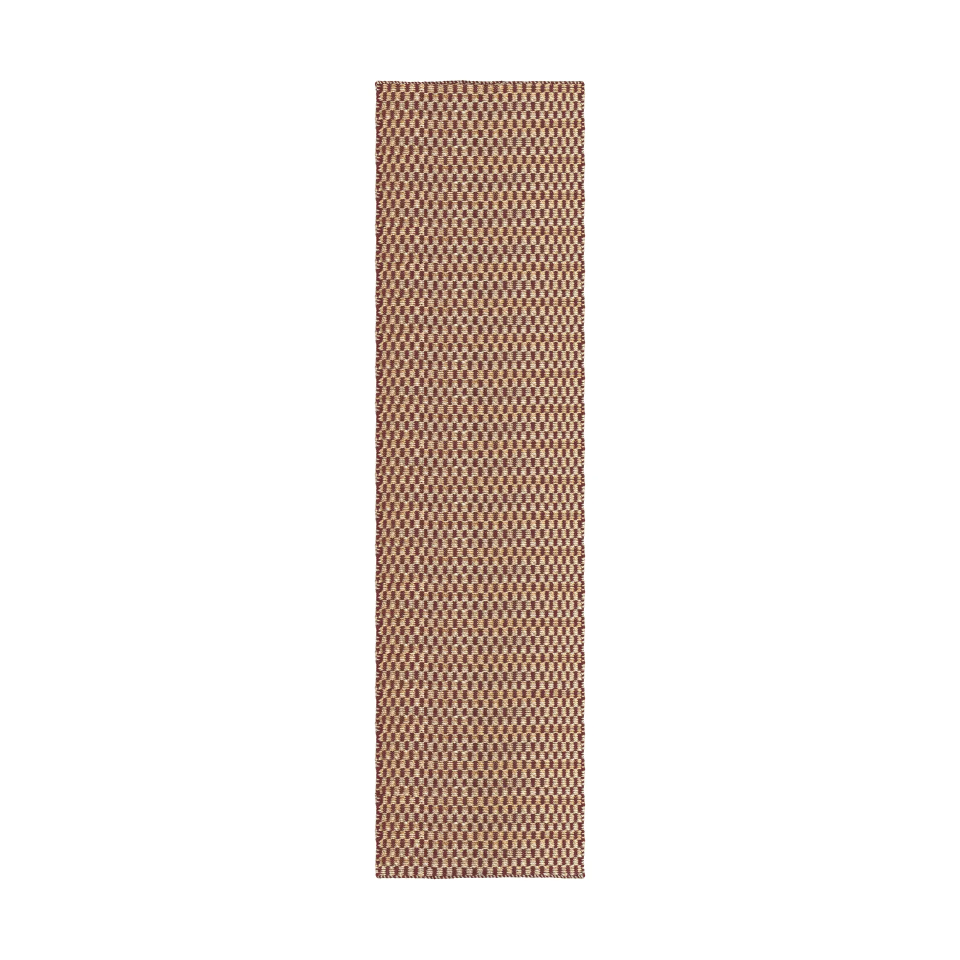 Barley tapis en jute, Burgundy, 75x240 cm Layered
