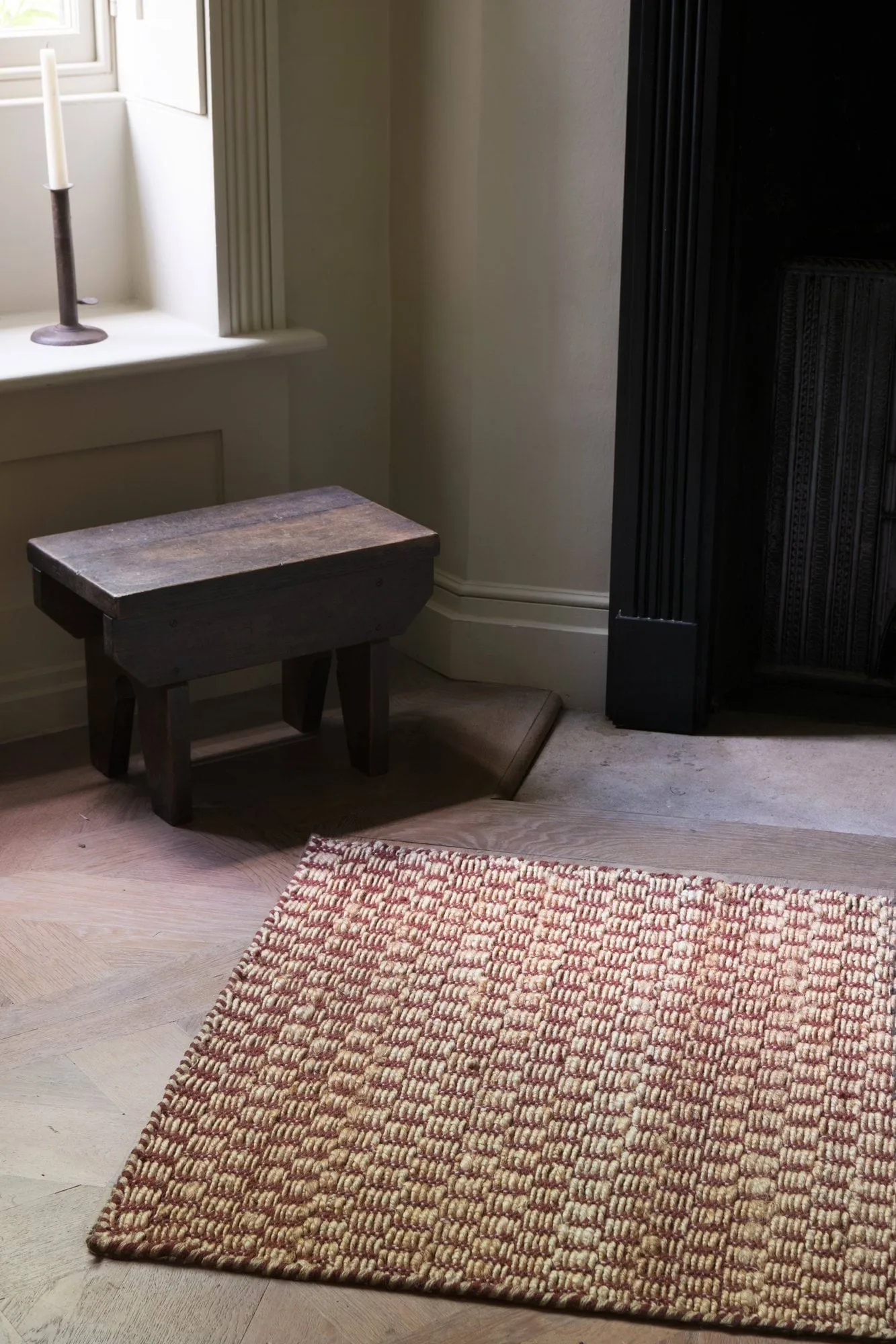 Barley tapis en jute, Burgundy, 75x240 cm Layered