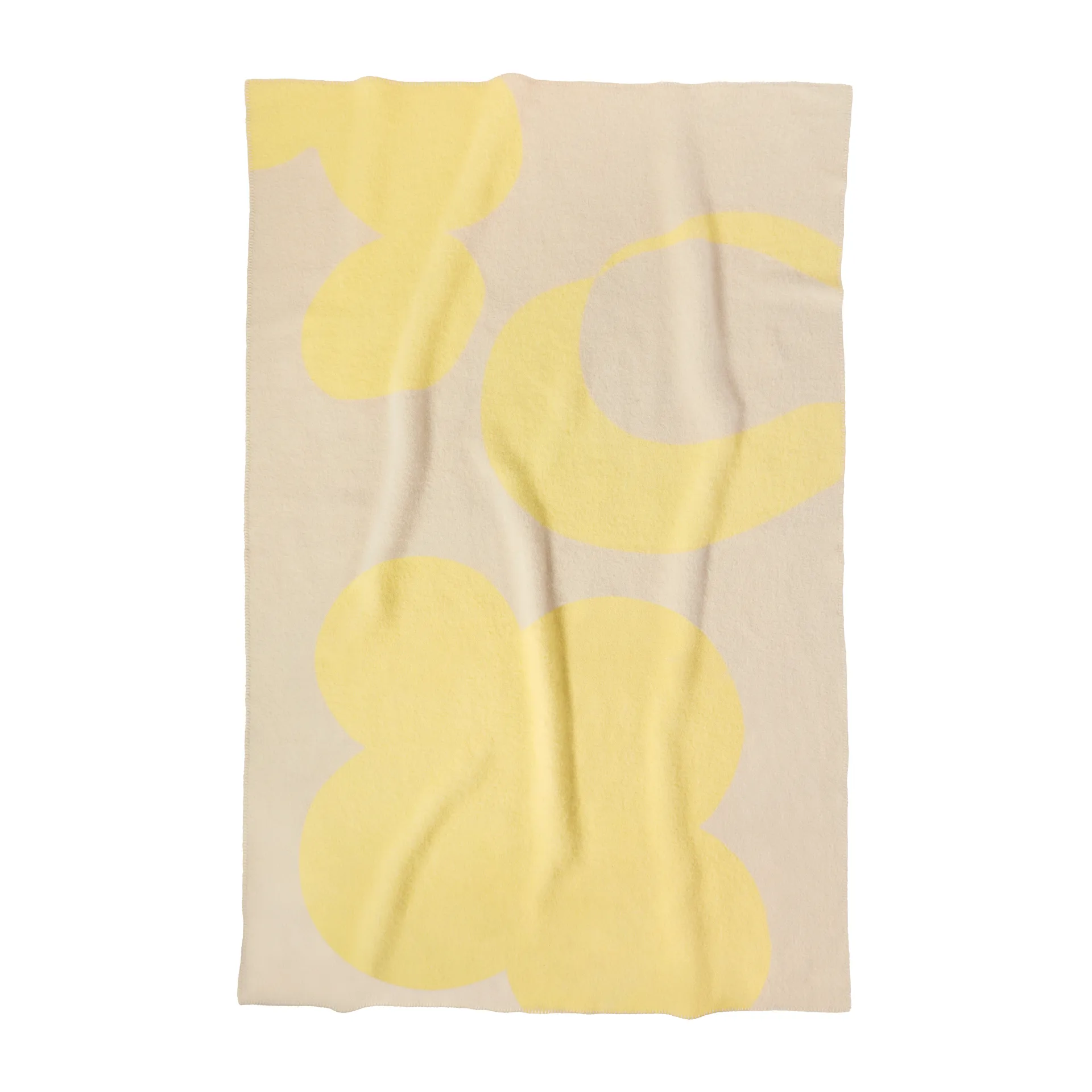 Couverture en laine Anemone 130x200 cm, Beige-yellow Layered