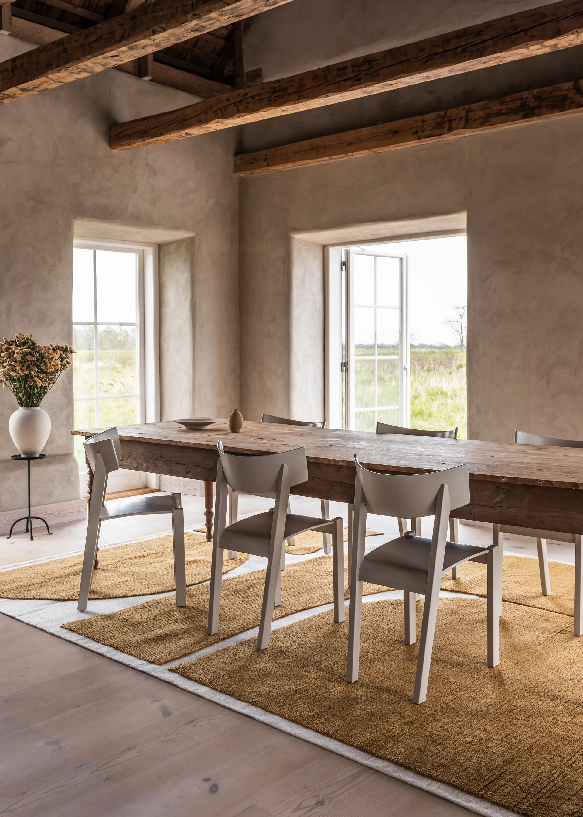 Gotland Rauk tapis en laine, Sunflower yellow 300x400 cm Layered