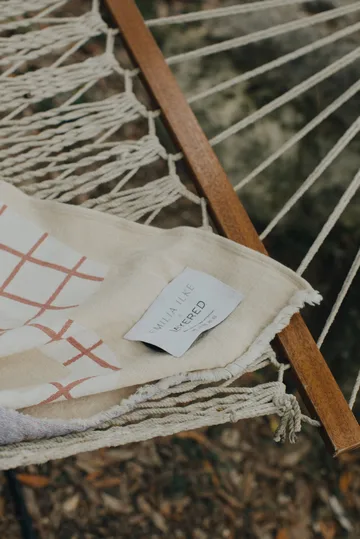 Nappe de pique-nique en coton 130x220 cm - Beige - Layered