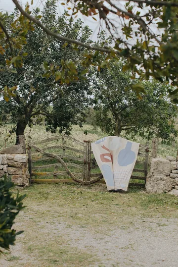 Nappe de pique-nique en coton 130x220 cm - Beige - Layered