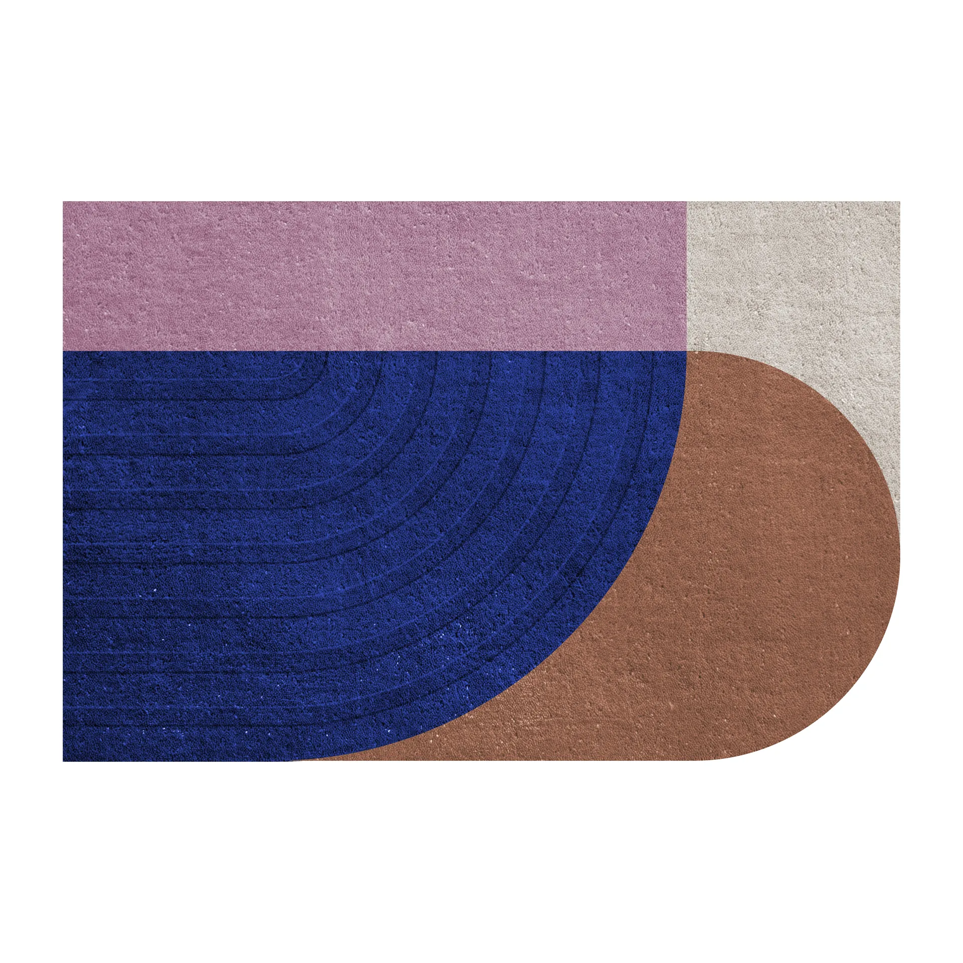 Paillasson Follow The Trace, Blue, 80x120 cm Layered