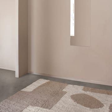 Tapis Bird in Space 250x350cm - Blanc-marron-beige - Layered