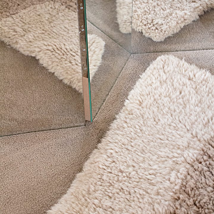 Tapis Bird in Space 250x350cm, Blanc-marron-beige Layered