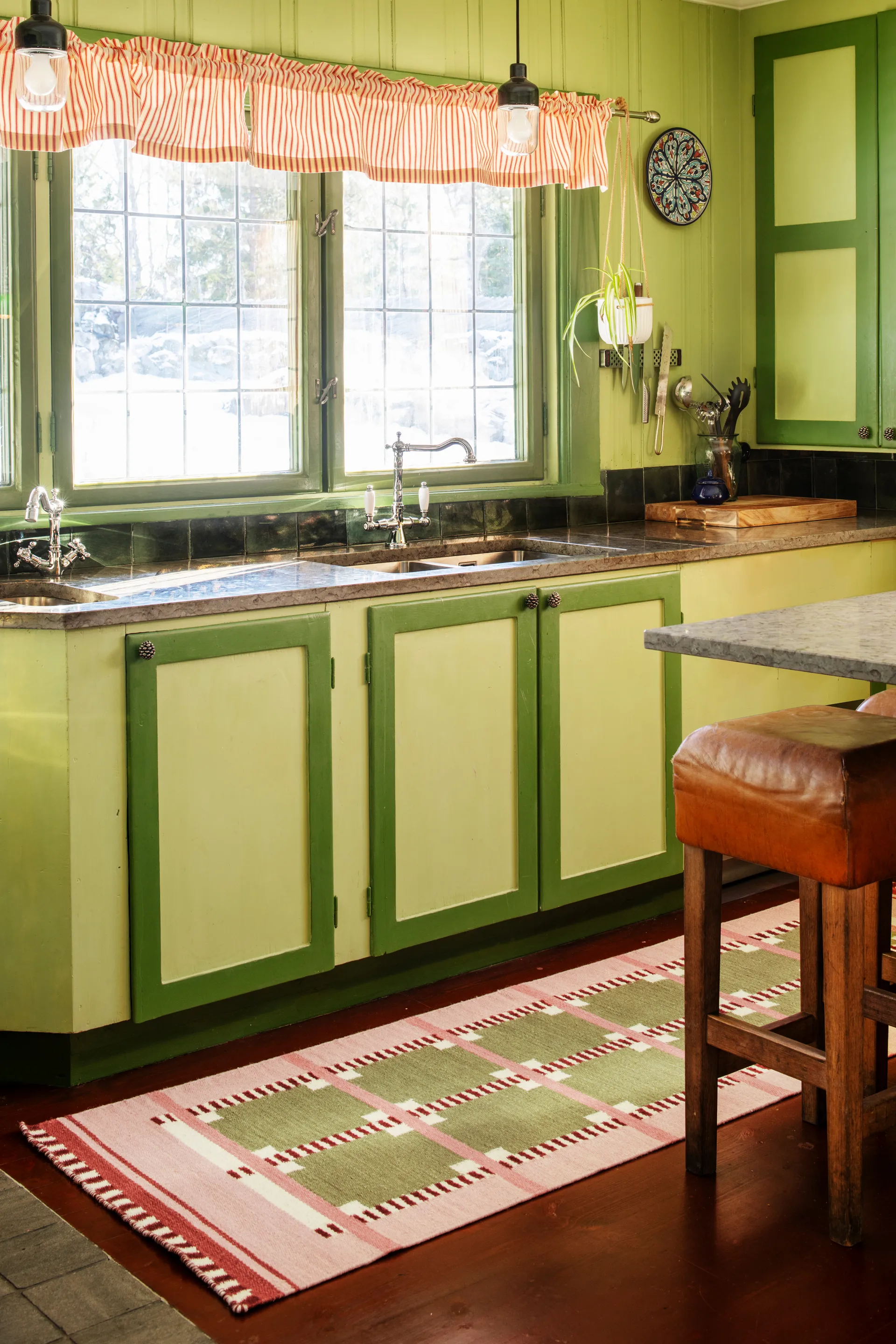 Tapis de couloir Röllakan Ruth, Spring grass, 75x240 cm Layered