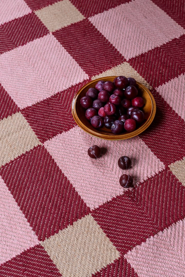 Tapis en jute Evelina Kroon 180x270 cm, Plum punch Layered