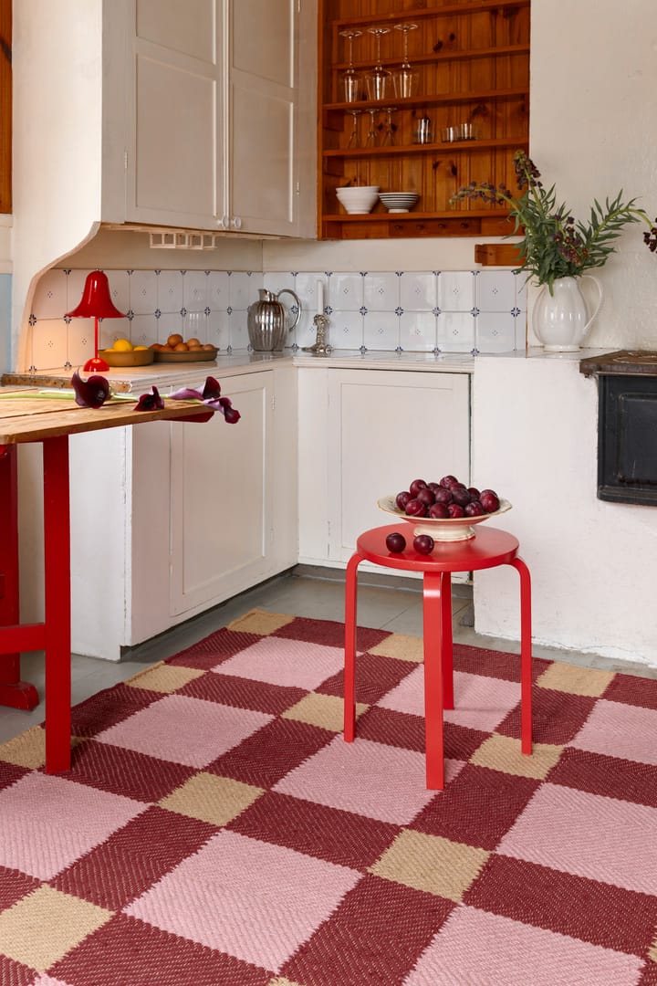 Tapis en jute Evelina Kroon 180x270 cm, Plum punch Layered