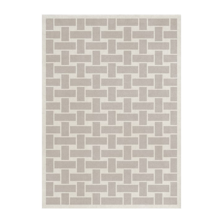 Tapis en laine 60S Geo Basket Weave - Oatmeal, 180x270 cm - Layered