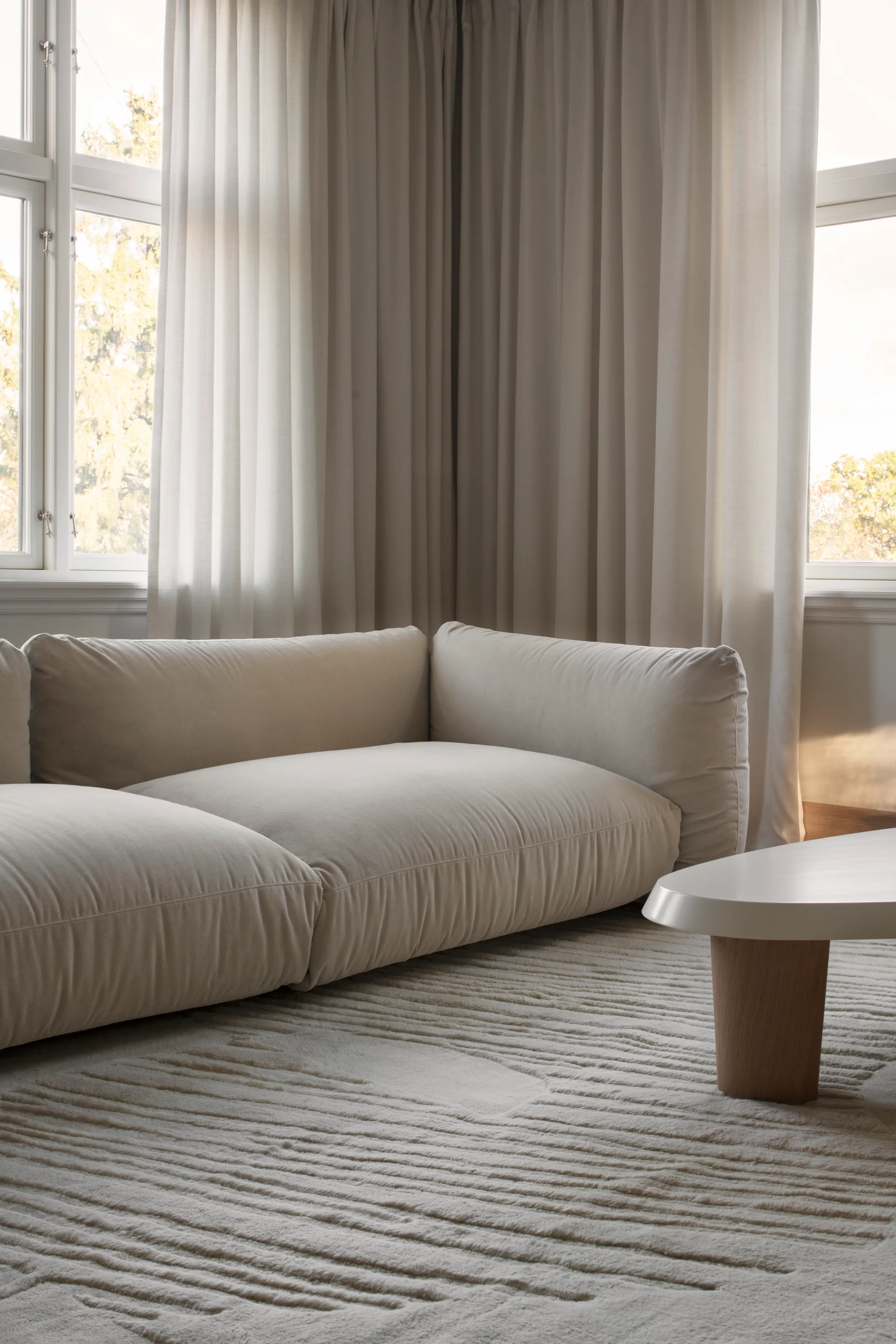 Tapis en laine Artisan Guild, Bone white 300x400 cm Layered