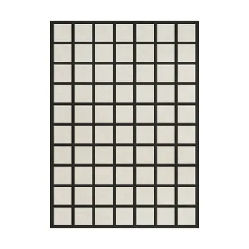 Tapis en laine Avenue Checked Bone - Bone White, 200x300 cm - Layered