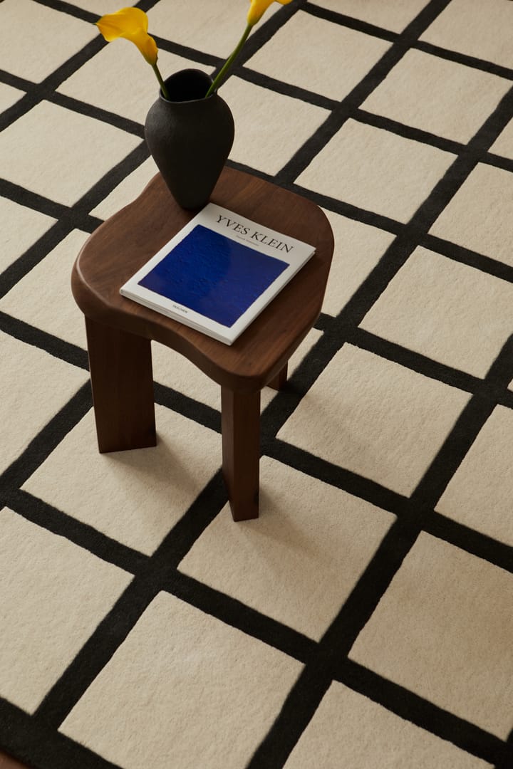 Tapis en laine Avenue Checked Bone, White, 180x270 cm Layered