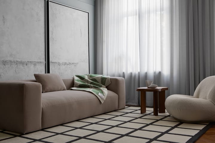Tapis en laine Avenue Checked Bone, White, 180x270 cm Layered