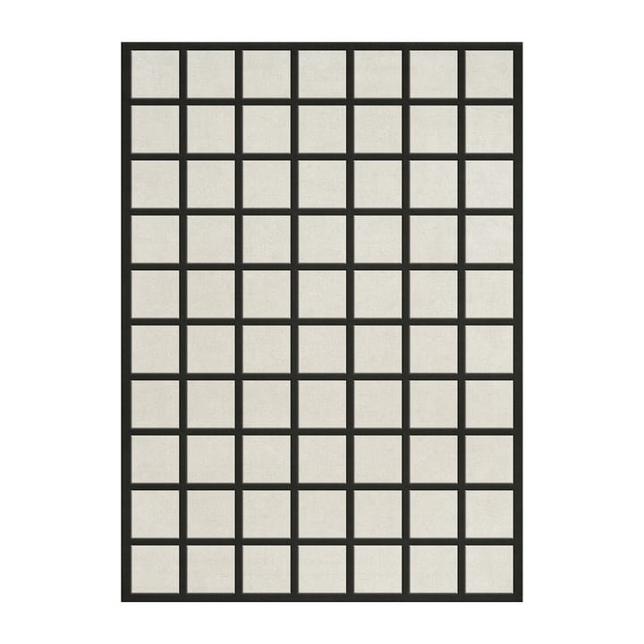 Tapis en laine Avenue Checked Bone - White, 300x400 cm - Layered