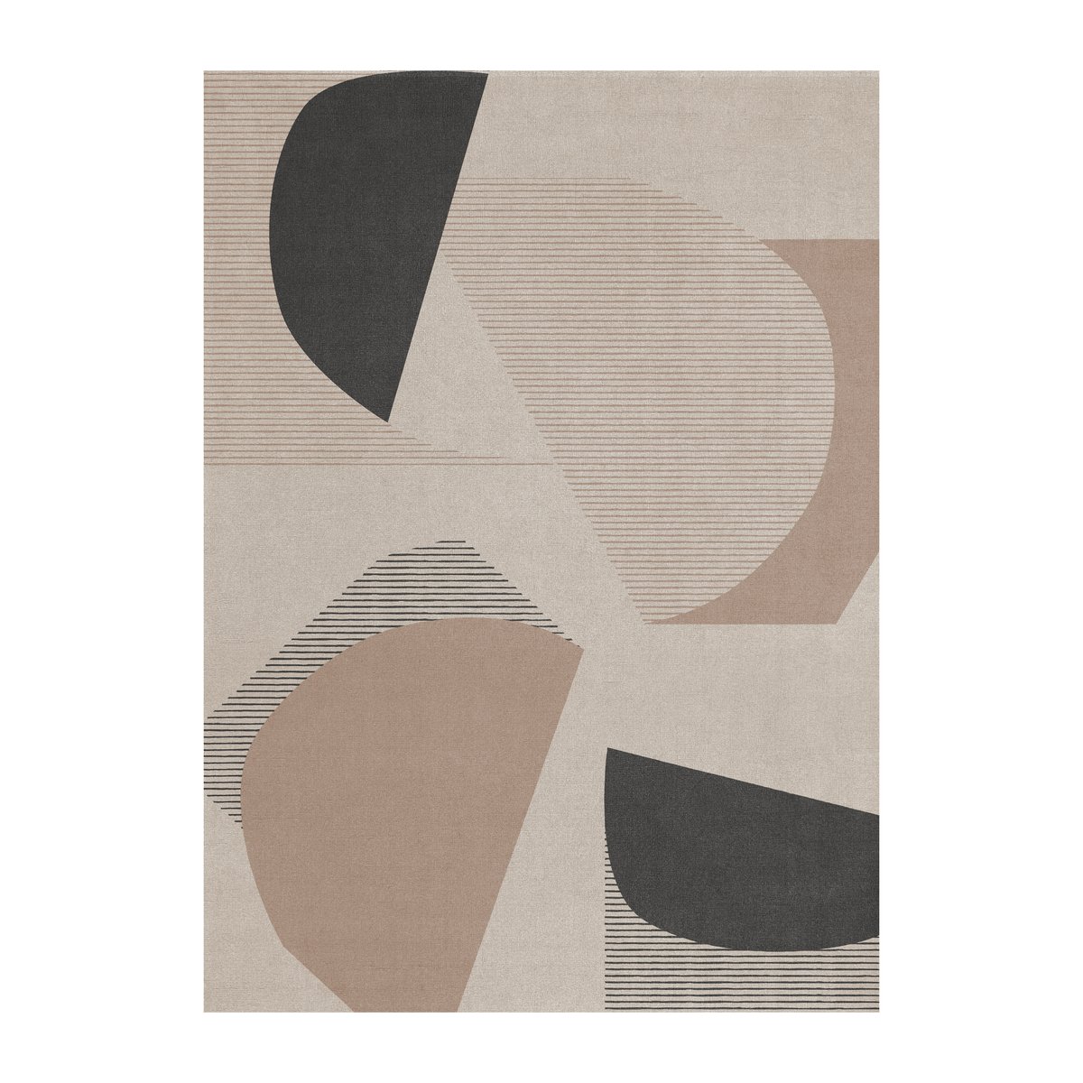 Layered Tapis en laine Birch 300x400 cm | Design Scandinave | Tapis en laine | Beige