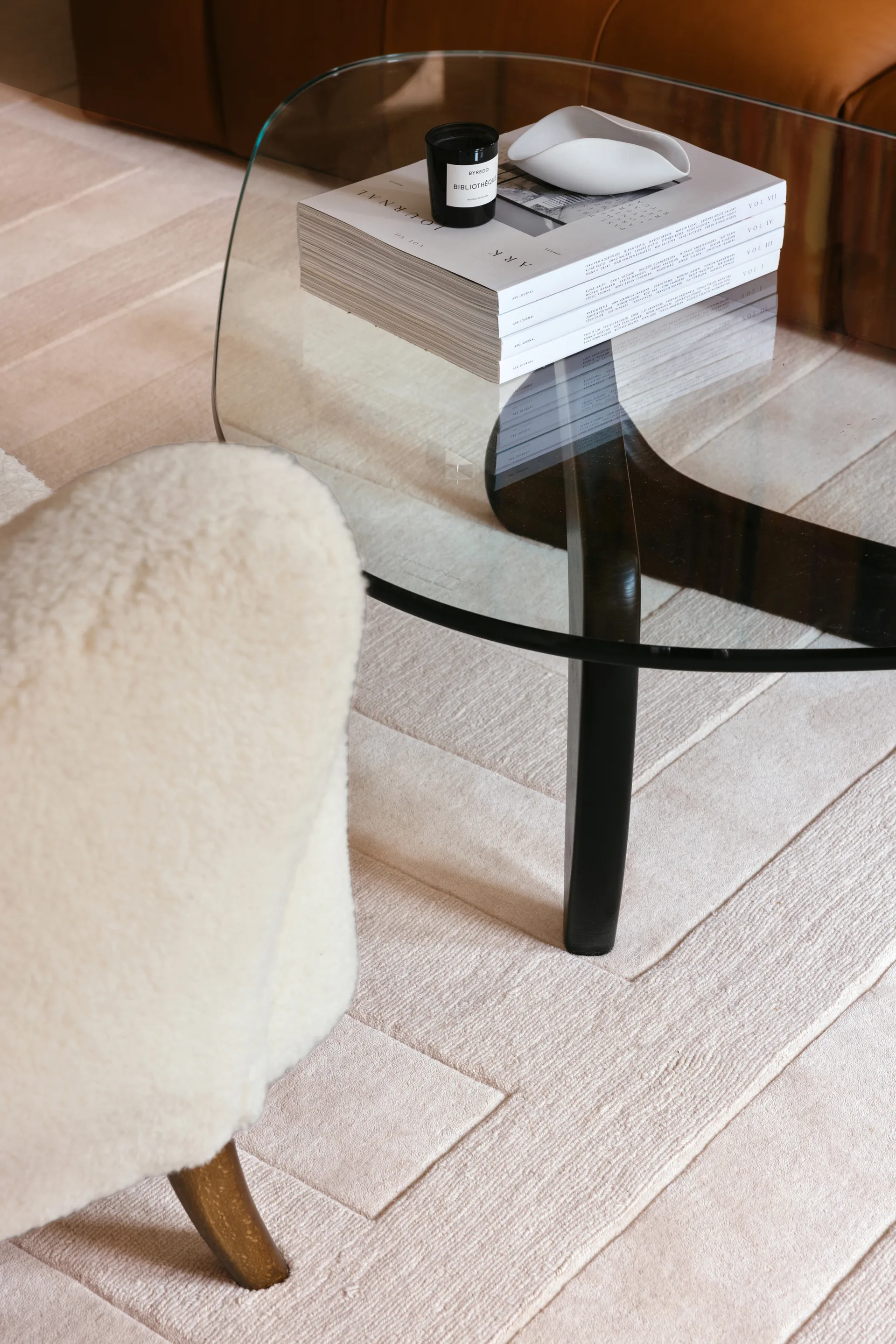 Tapis en laine Byzantine grande, Light oatmeal, 200x300cm Layered