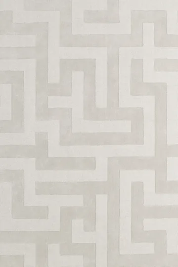 Tapis en laine Byzantine grande - Light oatmeal, 300x400cm - Layered