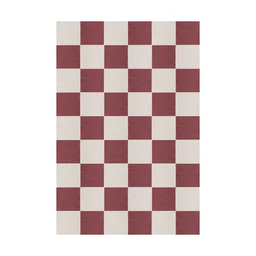 Tapis en laine Chess - Burgundy, 200x300 cm - Layered