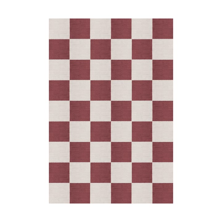 Tapis en laine Chess - Burgundy, 200x300 cm - Layered