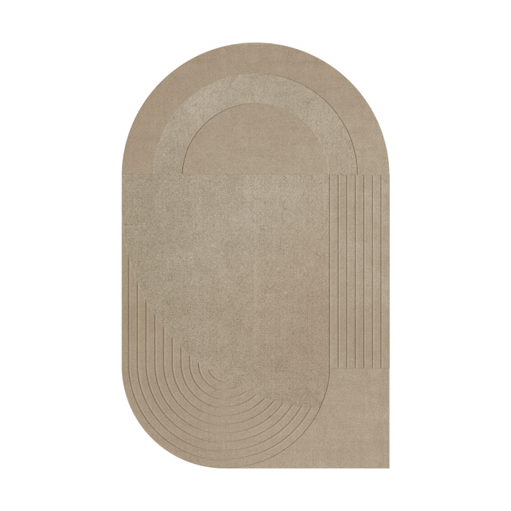 Tapis en laine Circular 180x270 cm - Sand - Layered