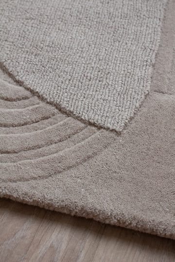 Tapis en laine Circular 220x350 cm - Light oatmeal - Layered