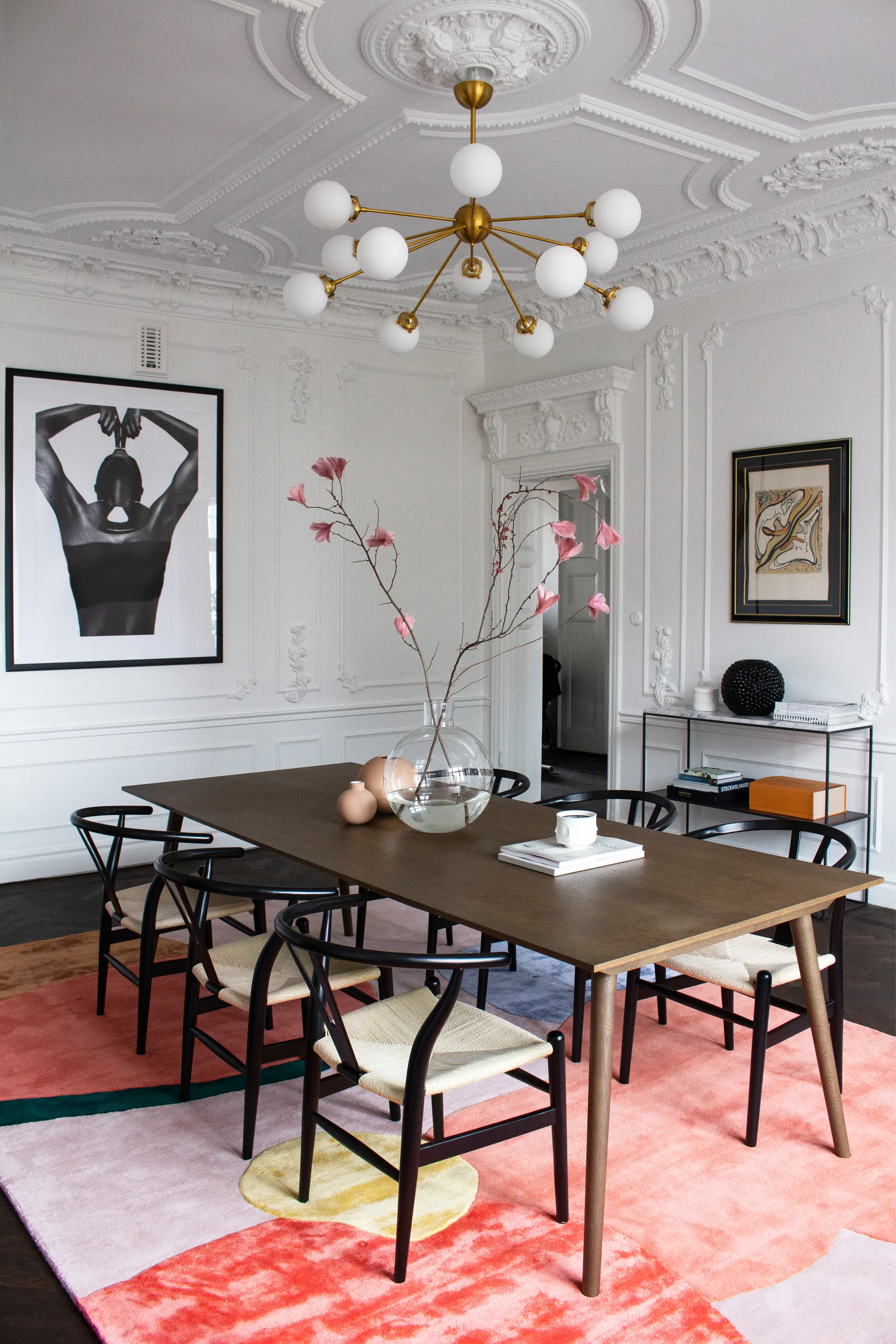 Tapis en laine Flower Field 180x270 cm, Pink Layered