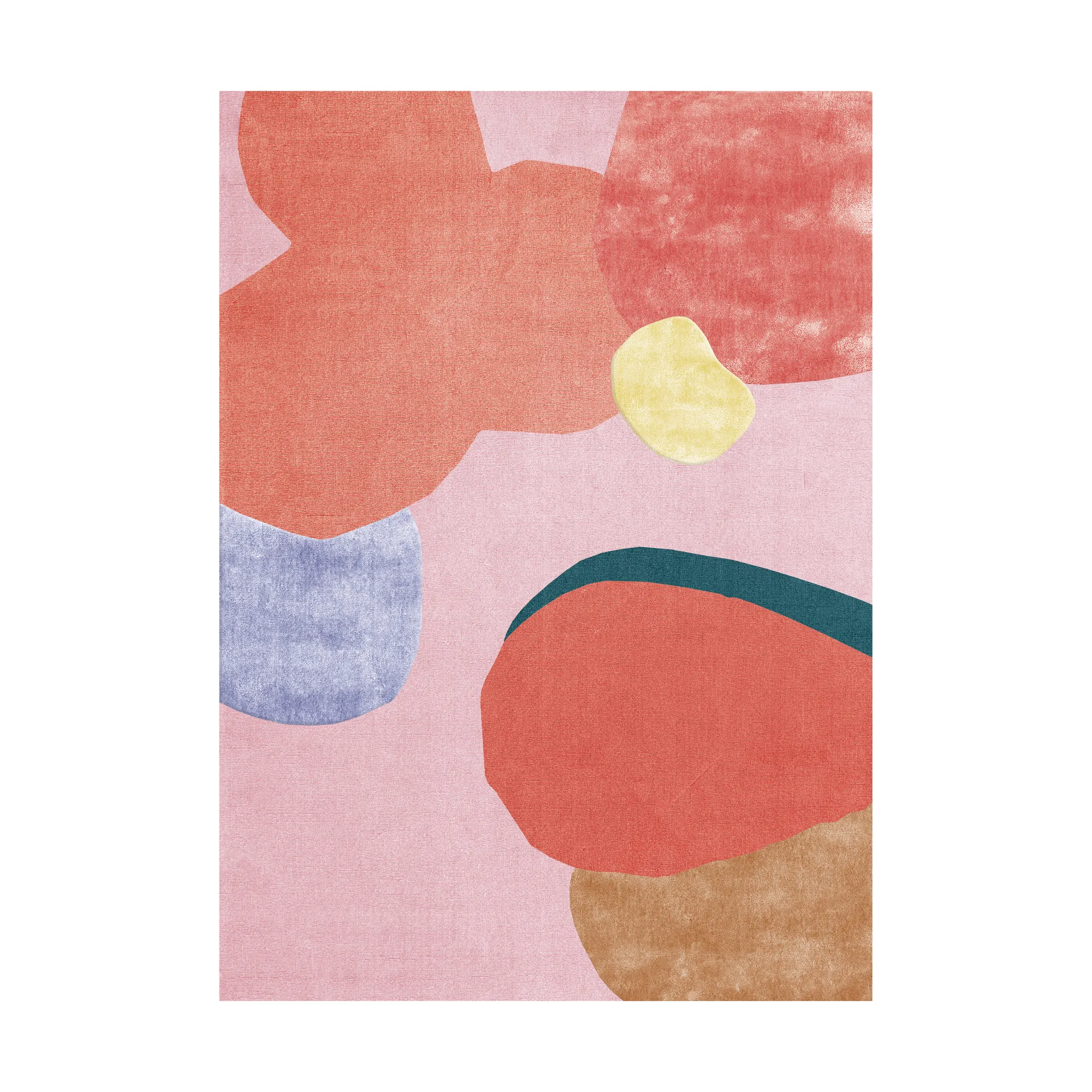 Tapis en laine Flower Field 200x300 cm, Pink Layered