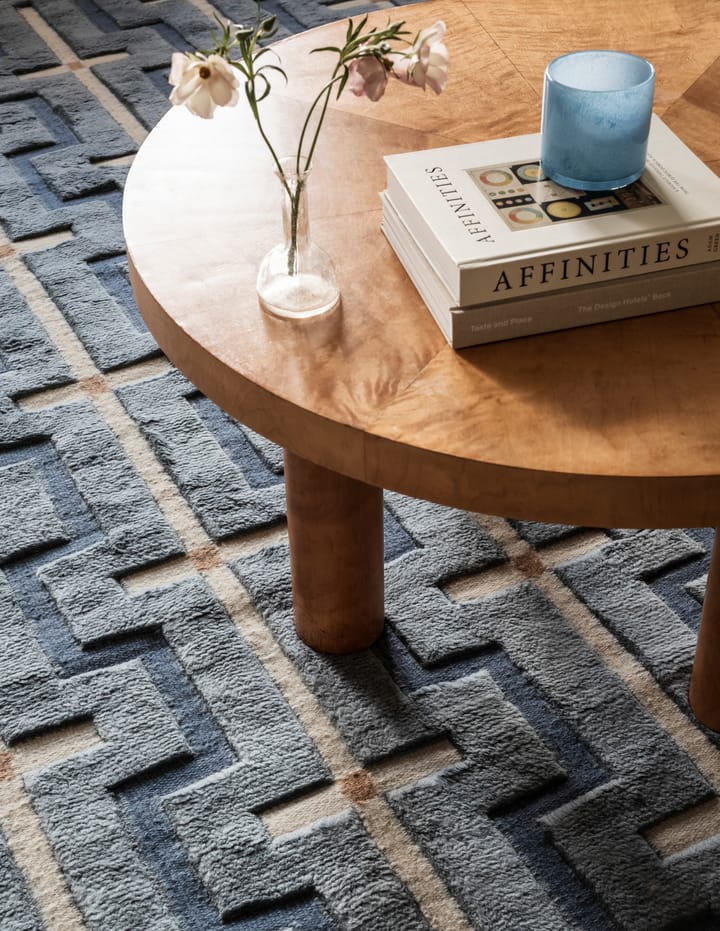 Tapis en laine Johanna, Blue sky, 200x300 cm Layered