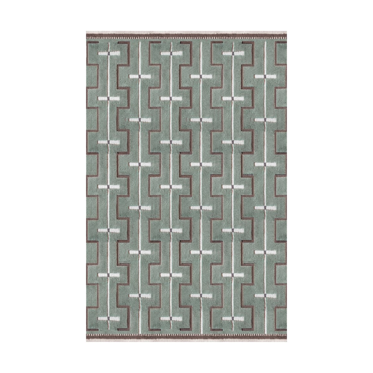 Layered Tapis en laine Johanna Sage, 200x300 cm | Design Scandinave | Tapis en laine | Vert