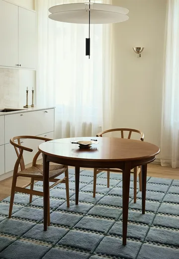 Tapis en laine Lilly - Blue, 180x270 cm - Layered