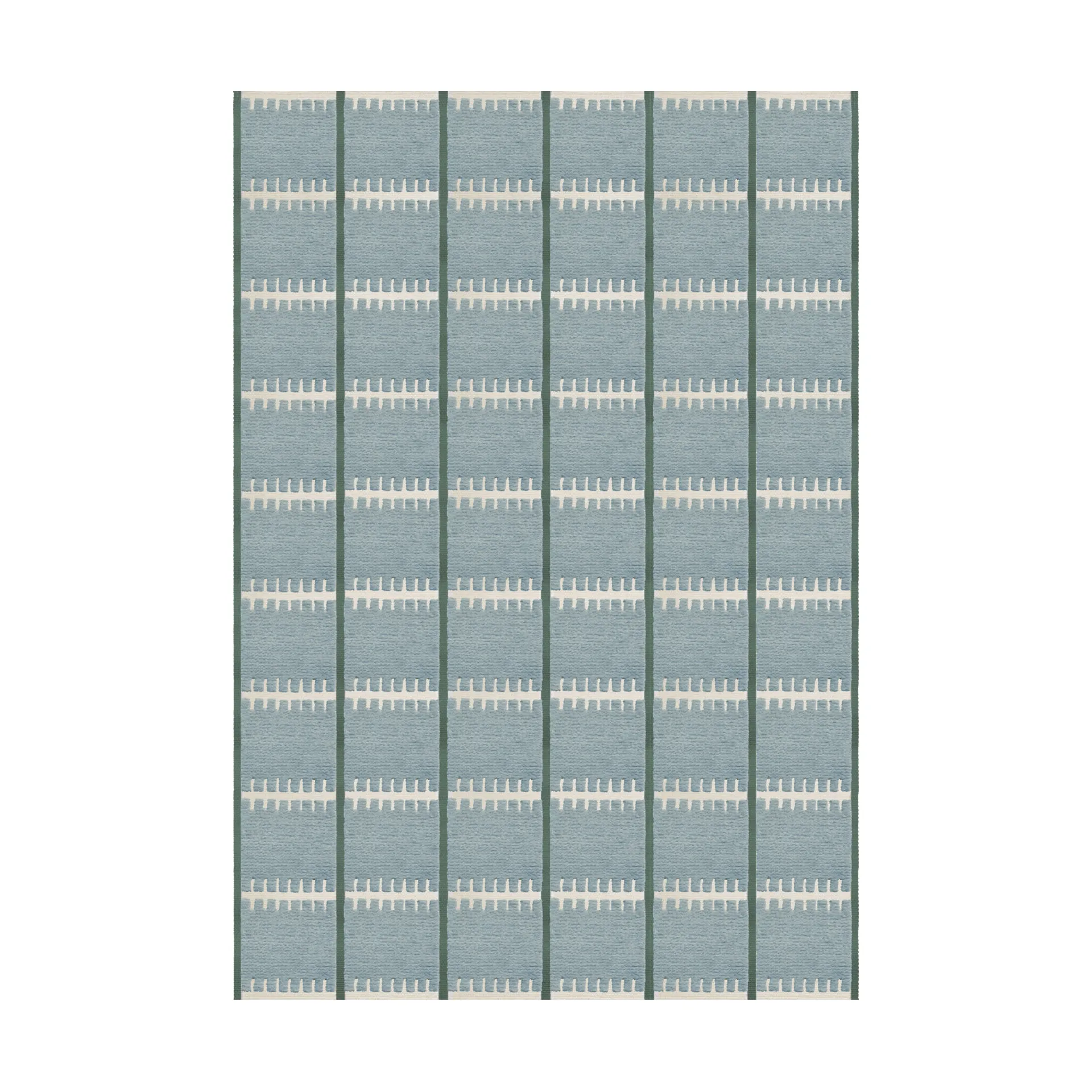 Tapis en laine Lilly, Blue, 200x300 cm Layered