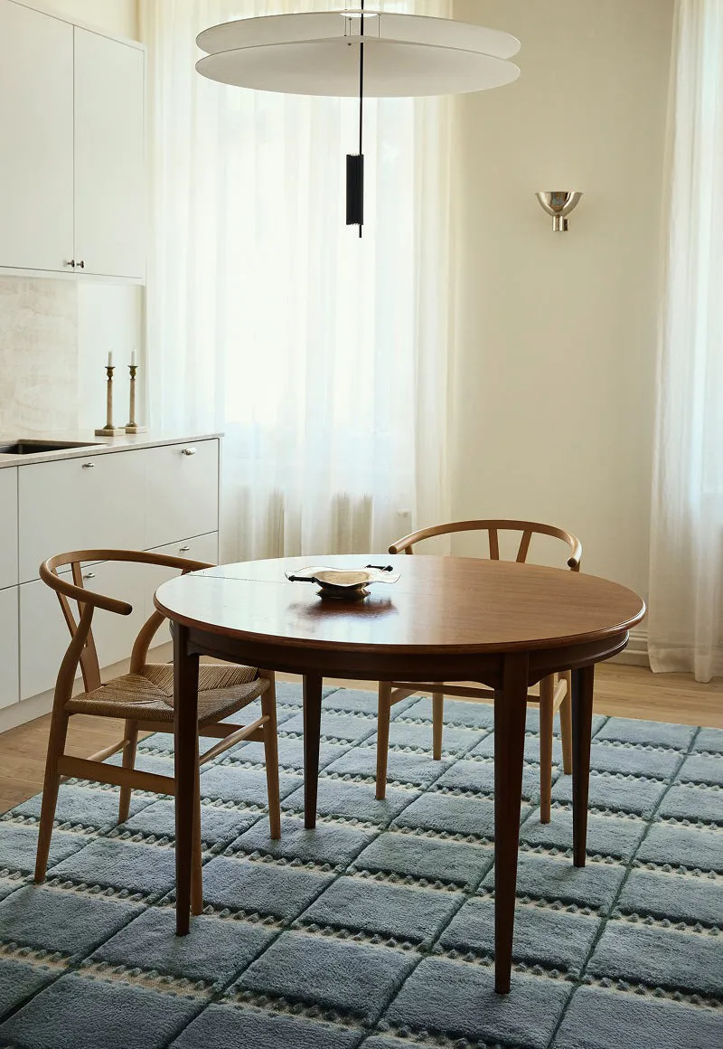 Tapis en laine Lilly, Blue, 250x350 cm Layered