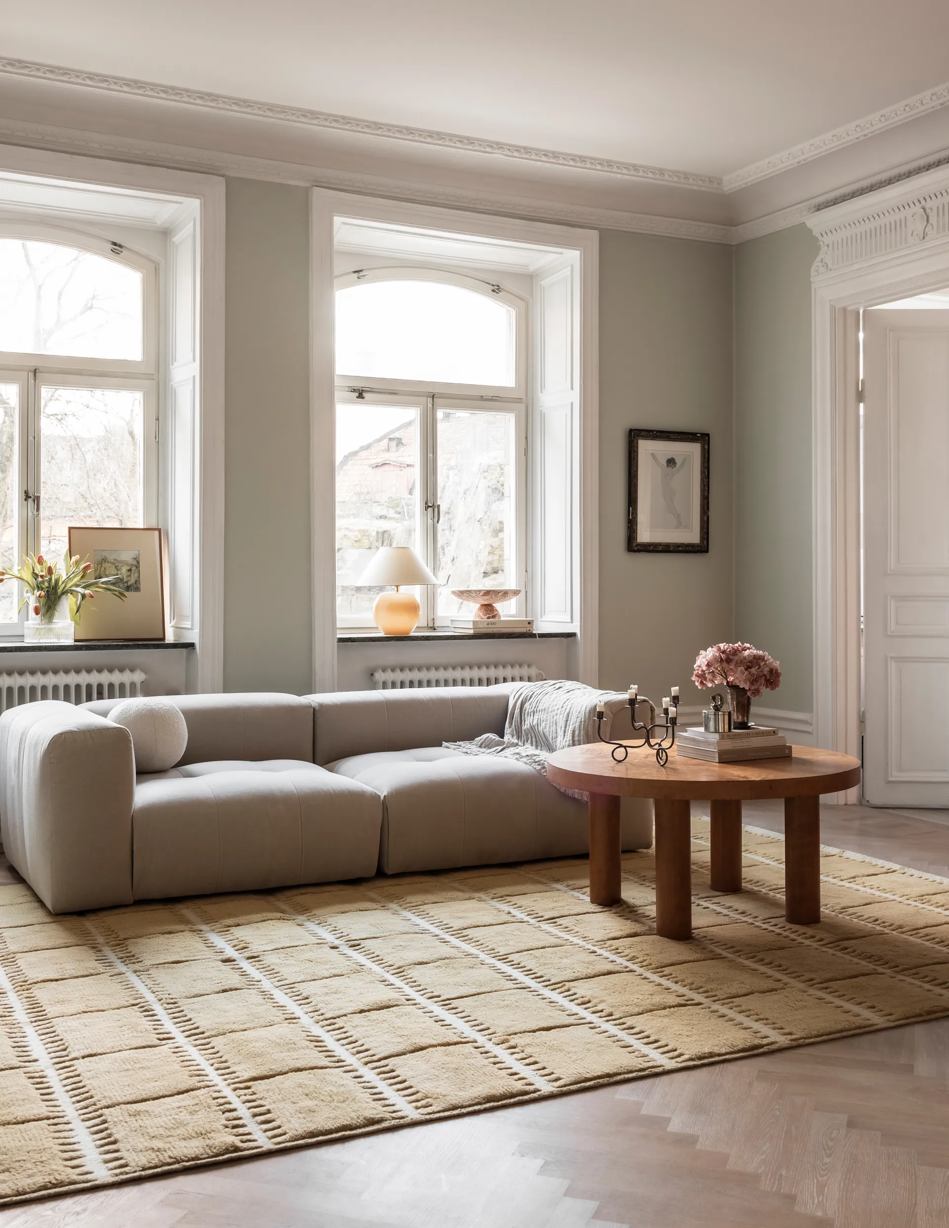 Tapis en laine Lilly, Mustard, 300x400 cm Layered