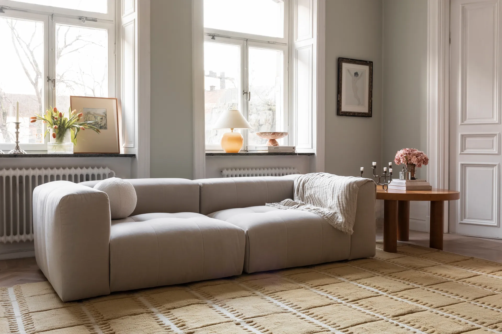 Tapis en laine Lilly, Mustard, 300x400 cm Layered