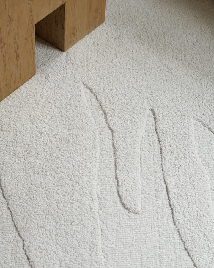 Tapis en laine Nami, Bone White 250x350 cm Layered