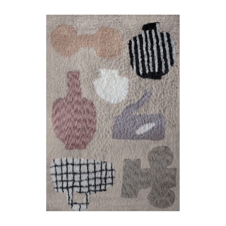 Tapis en laine Picnic - Beige, 180x270 cm - Layered