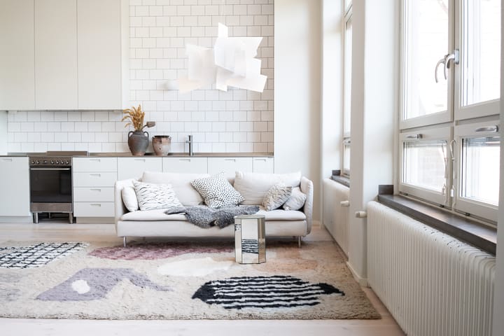 Tapis en laine Picnic, Beige, 250x350 cm Layered