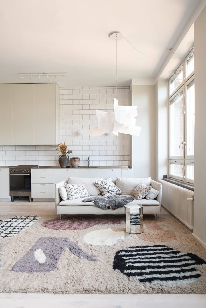 Tapis en laine Picnic, Beige, 250x350 cm Layered