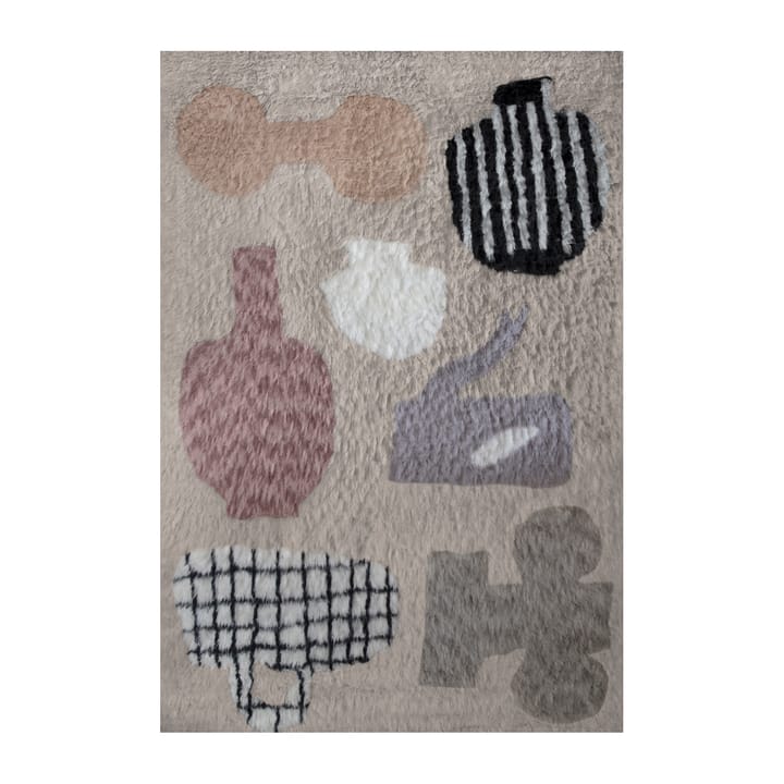 Tapis en laine Picnic - Beige, 350x350 cm - Layered