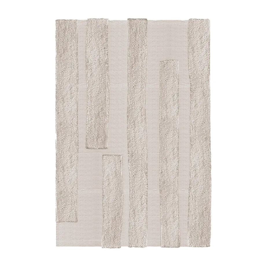 Tapis en laine Punja Bricks, Sand Melange, 160x230 cm Layered