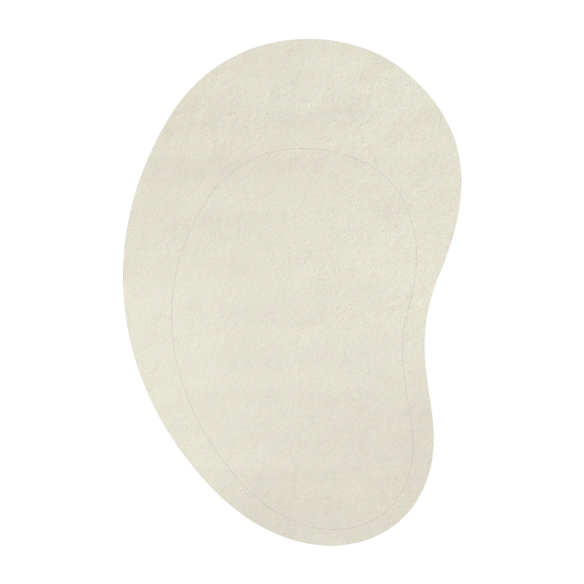 Tapis en laine Residue 265x400 cm, Bone White Layered