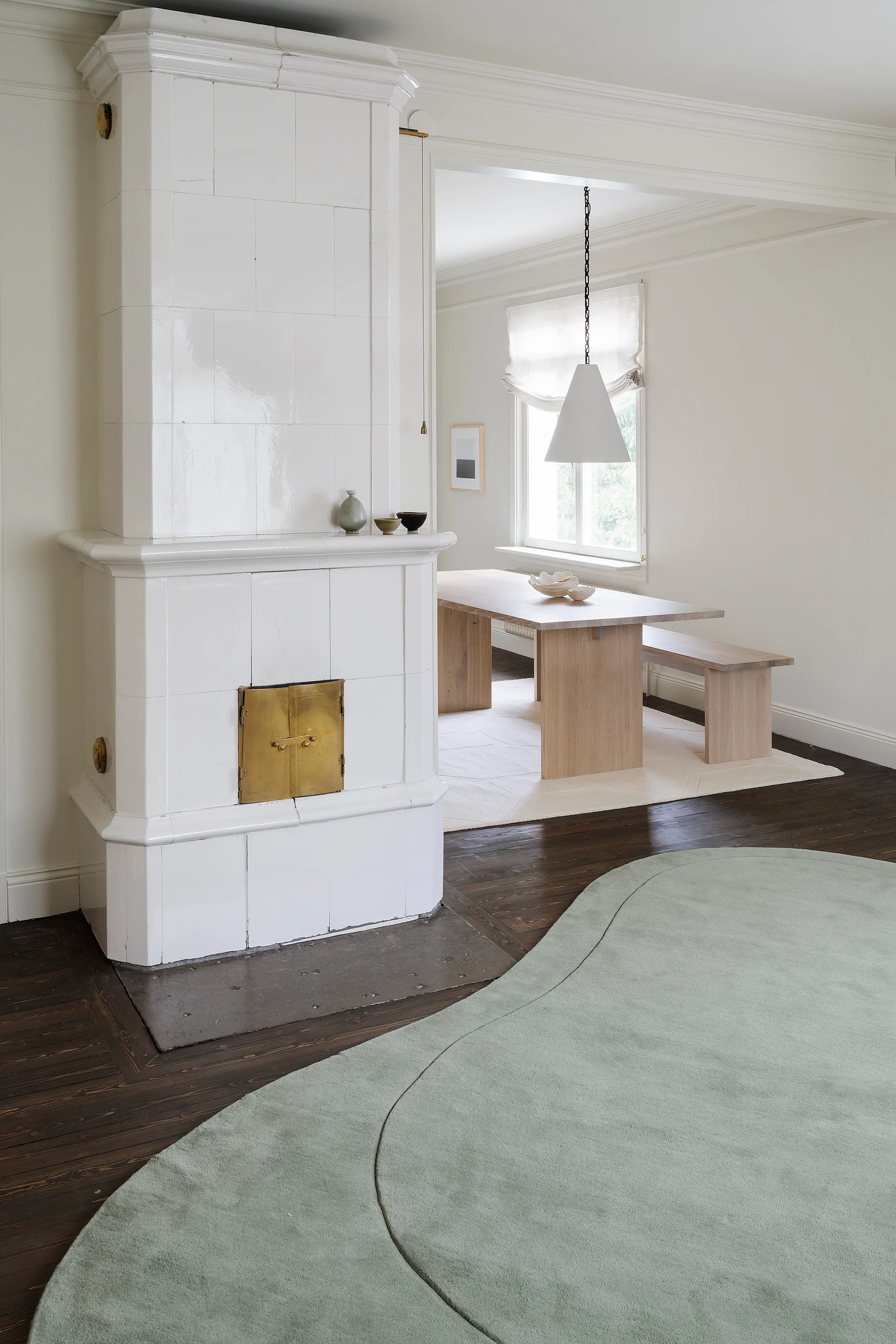 Tapis en laine Residue, Sage, 235x350 cm Layered