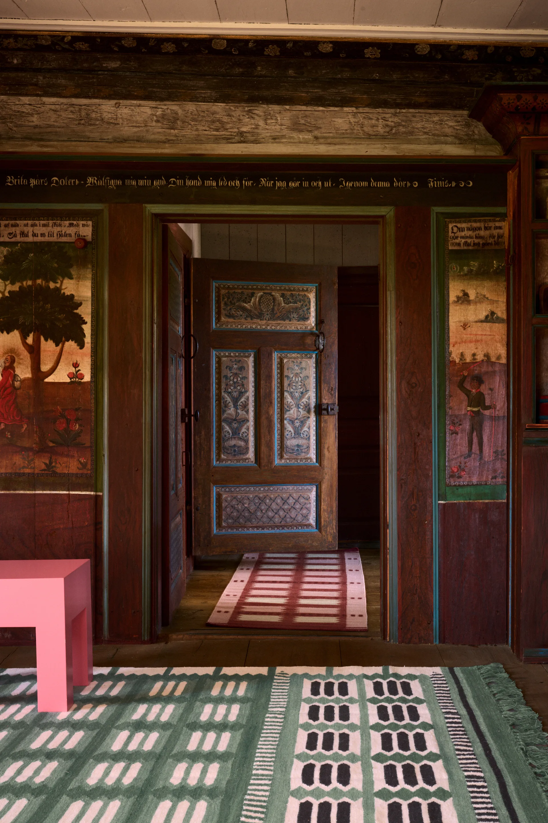 Tapis en laine Röllakan Hilma, Fern, 250x350 cm Layered