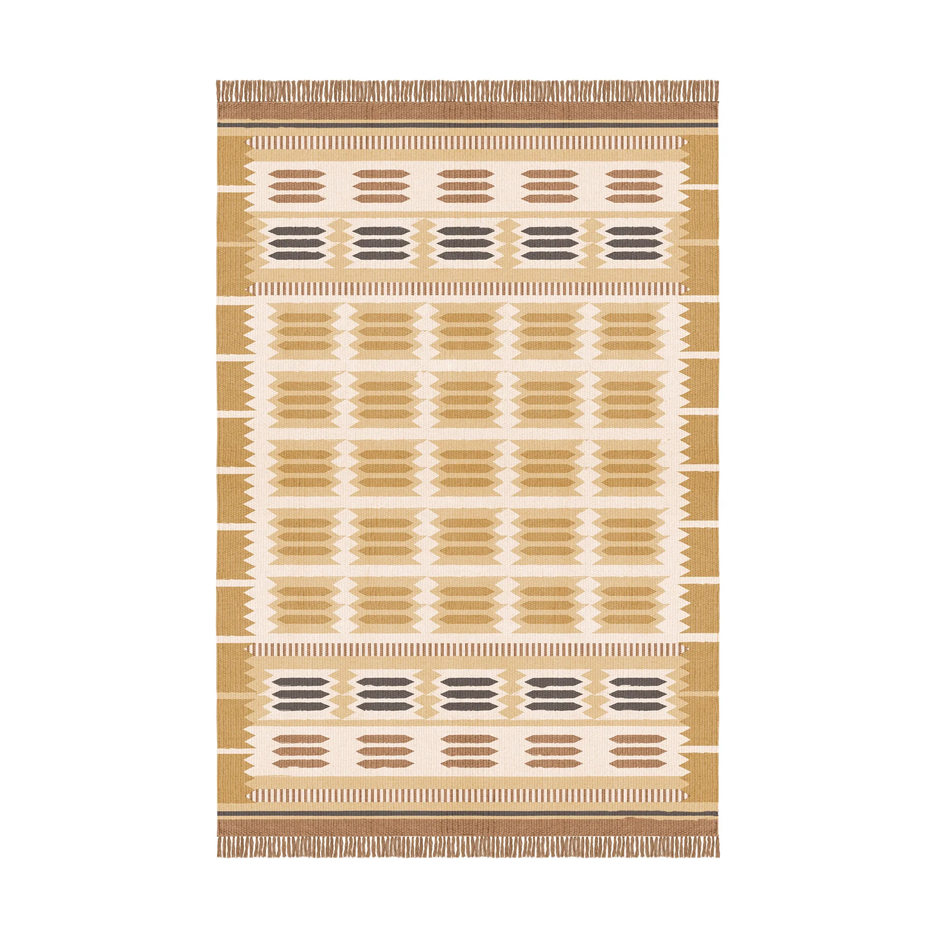 Tapis en laine Röllakan Hilma, Marigold, 200x300 cm Layered