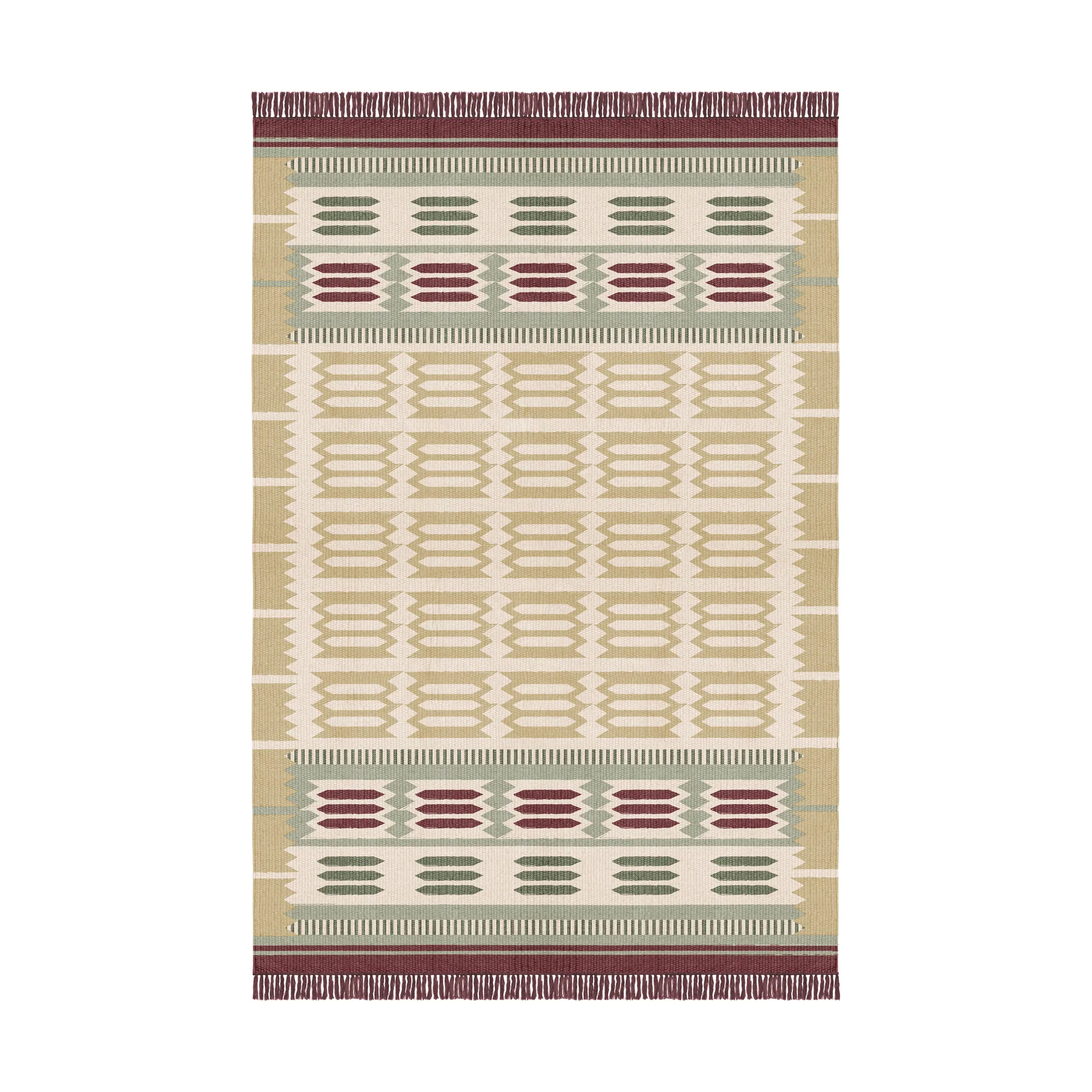 Tapis en laine Röllakan Hilma, Primrose, 250x250 cm Layered