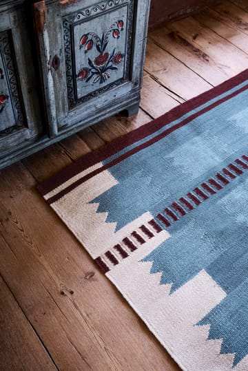 Tapis en laine Röllakan Iris - Petrol, 180x270 cm - Layered